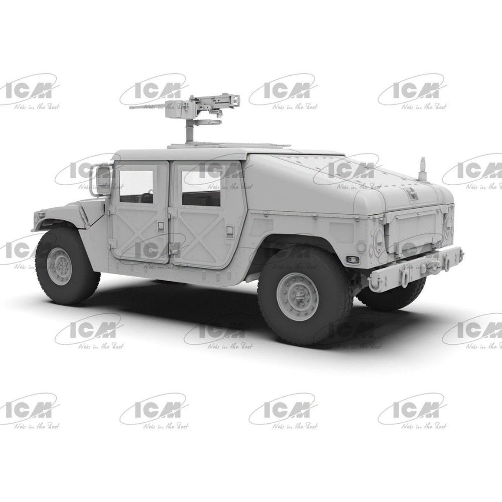 ICM 35437 Armored Humvee M1025A2 Armament Carrier 1:35 Model Kit