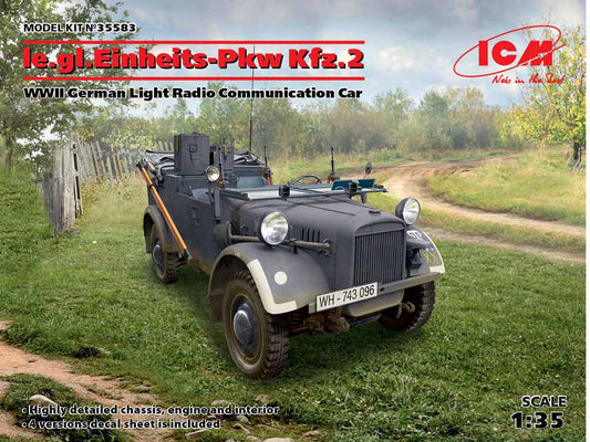 ICM 35583 le.gl. Einheitz-Pkw Kfz.2 1:35 Military Vehicle Model Kit