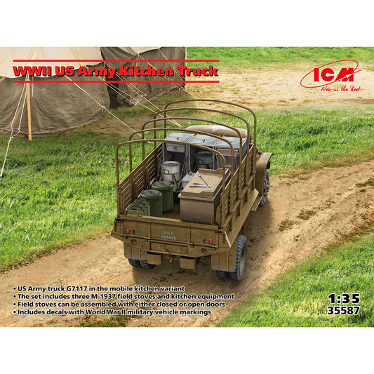 ICM 35587 WWII US Army Kitchen Truck 1:35 Model Kit