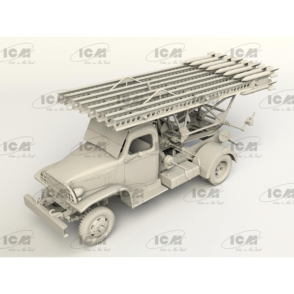 ICM 35595 BM-13-16 on G7107 "Katyusha" WWII Soviet Rocket Launcher Truck 1:35