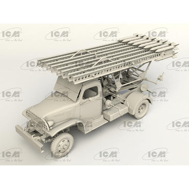 ICM 35595 BM-13-16 on G7107 "Katyusha" WWII Soviet Rocket Launcher Truck 1:35