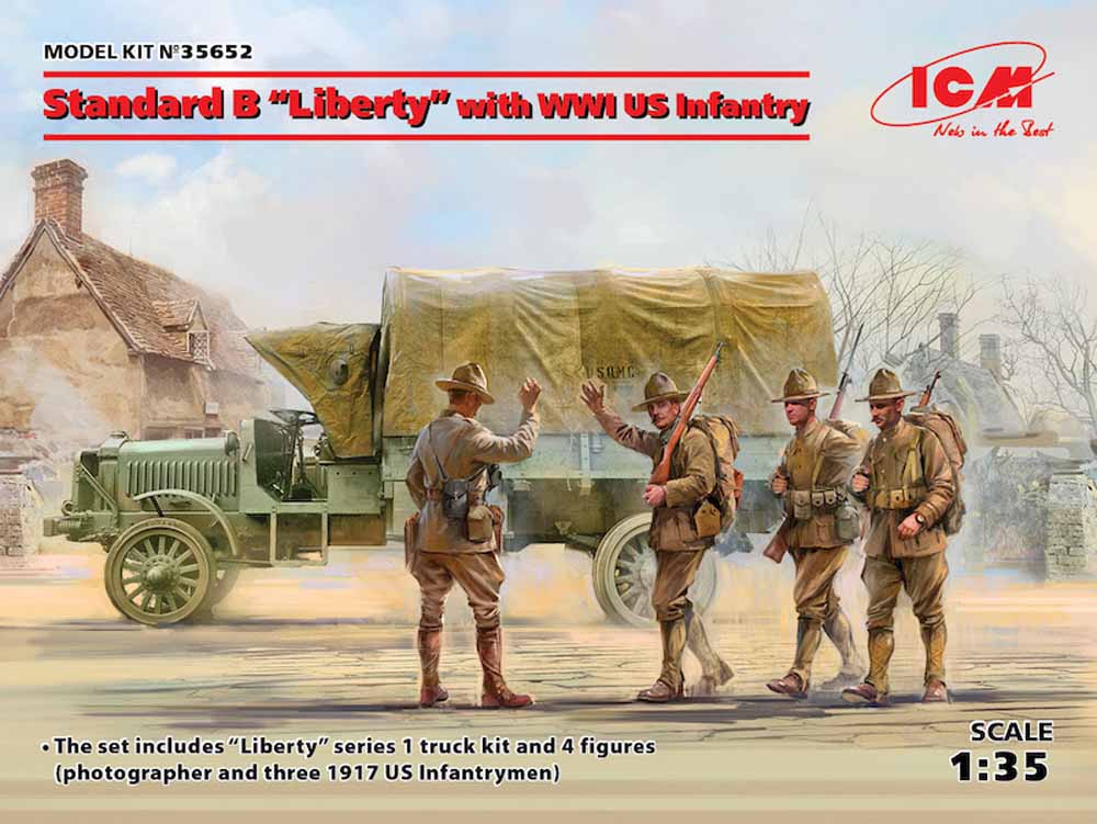 ICM 35652 Standard B Liberty Truck 1:35 Military Vehicle Model Kit