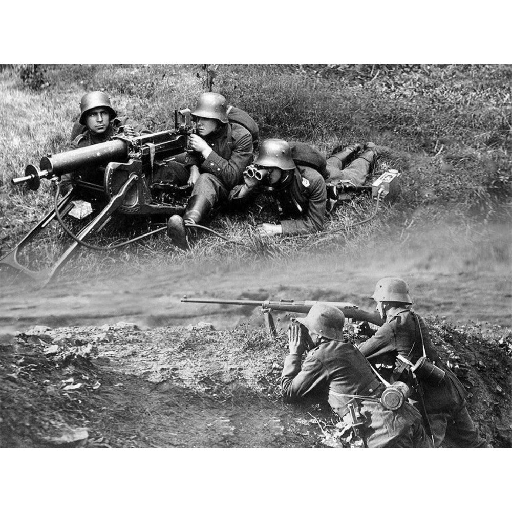ICM 35724 Panzerabwehr, 1918 German WWI Soldiers 4 Figures 1:35 Model Kit