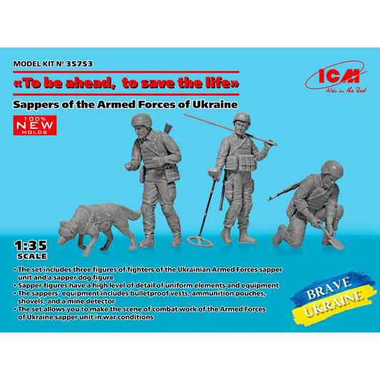 ICM 35753 'To be ahead, to save the life' 1:35 Figures Model Kit