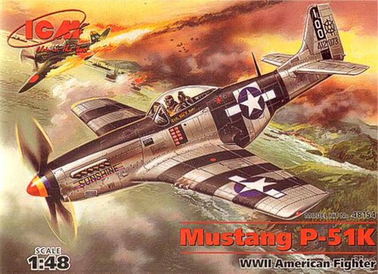 ICM 48154 North-American P-51K Mustang 1:48 Aircraft Model Kit