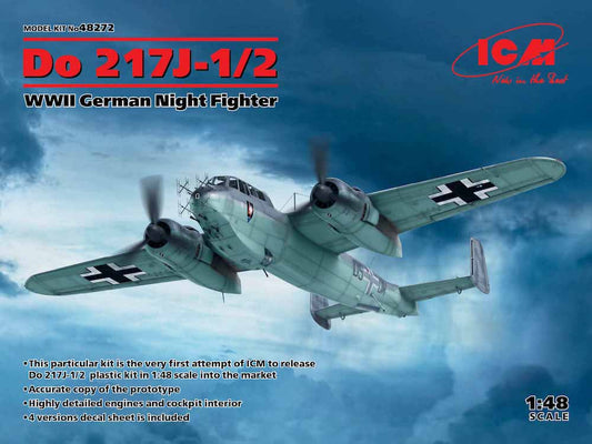 ICM 48272 Dornier Do-217J-1/2 WWII German Night Fighter 1:48 Aircraft Model Kit