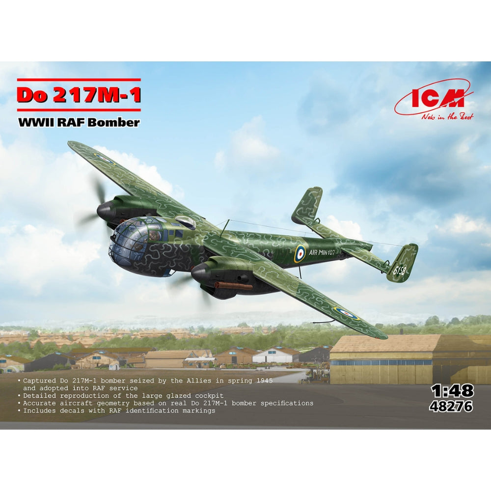 Bomber Unit Model ICM 48276 Do 217M-1 WWII RAF Bomber 1:48 Model Kit – Jadlam Toys & Models
