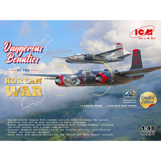 ICM 48277 Dangerous Beauties of the Korean War Douglas B-26 1:48 Model Kit