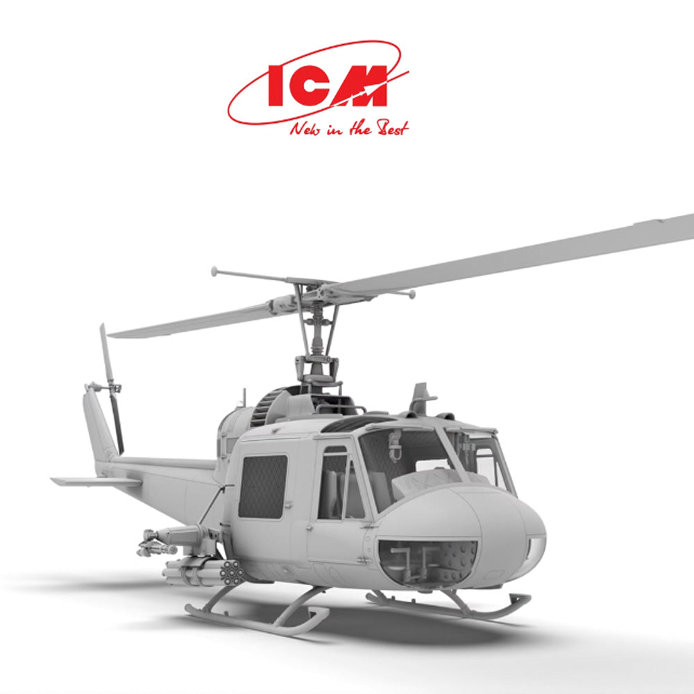 ICM 48293 UH-1C Huey Gunship 1:48 Model Kit