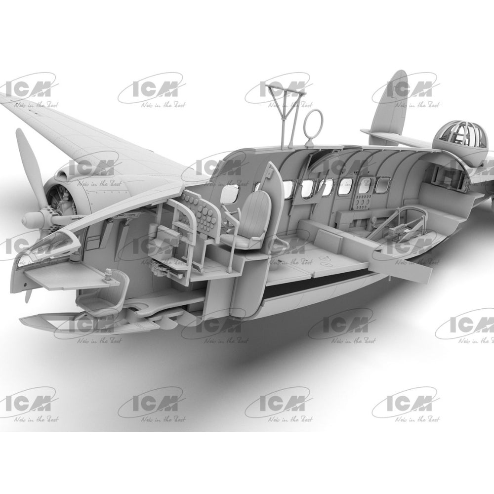 ICM Lockheed Hudson Mk III WWII Light Bomber 1:48 Model Kit - 48331