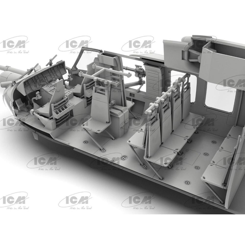 ICM 48361 UH-60A Black Hawk US Military Transport Helicopter 1:48 Model Kit