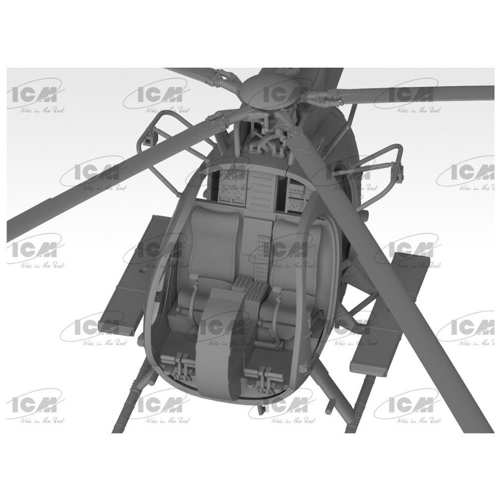 ICM 48369 MH-6J Little Bird US Special Forces Helicopter 1:48 Model Kit