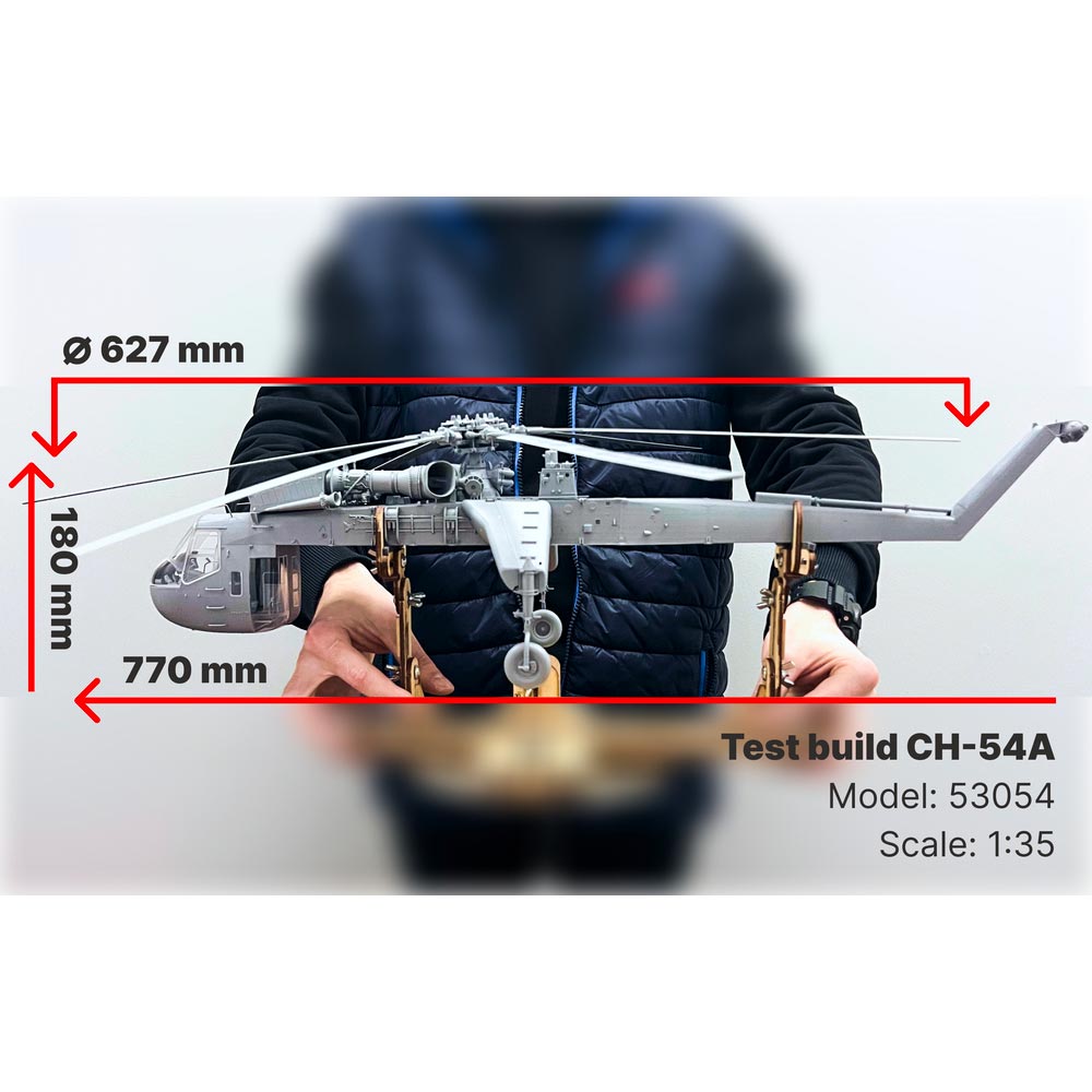 ICM 53054 Sikorsky CH-54A Tarhe US Helicopter 1:35 Model Kit