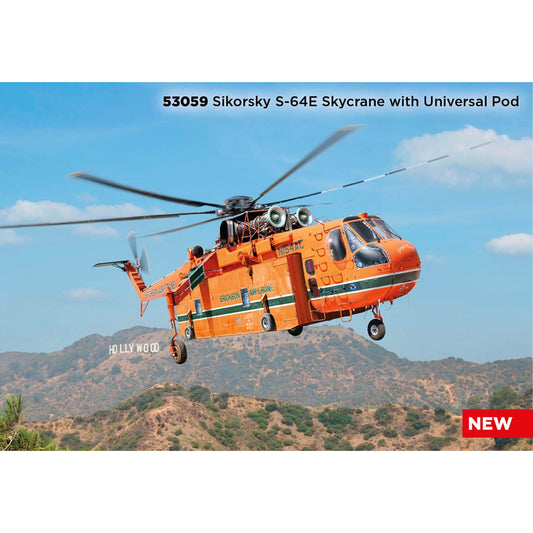 ICM 53058 Sikorsky S-64E Skycrane Firefighting Helicopter w/Pod 1:35 Model Kit