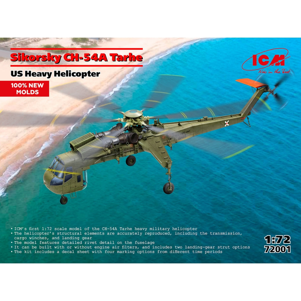ICM Sikorsky CH-54A Tarhe US Heavy Helicopter 1:72