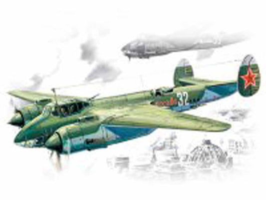 ICM 72031 Tupolev Tu-2 WWII Soviet Bomber 1:72 Aircraft Model Kit