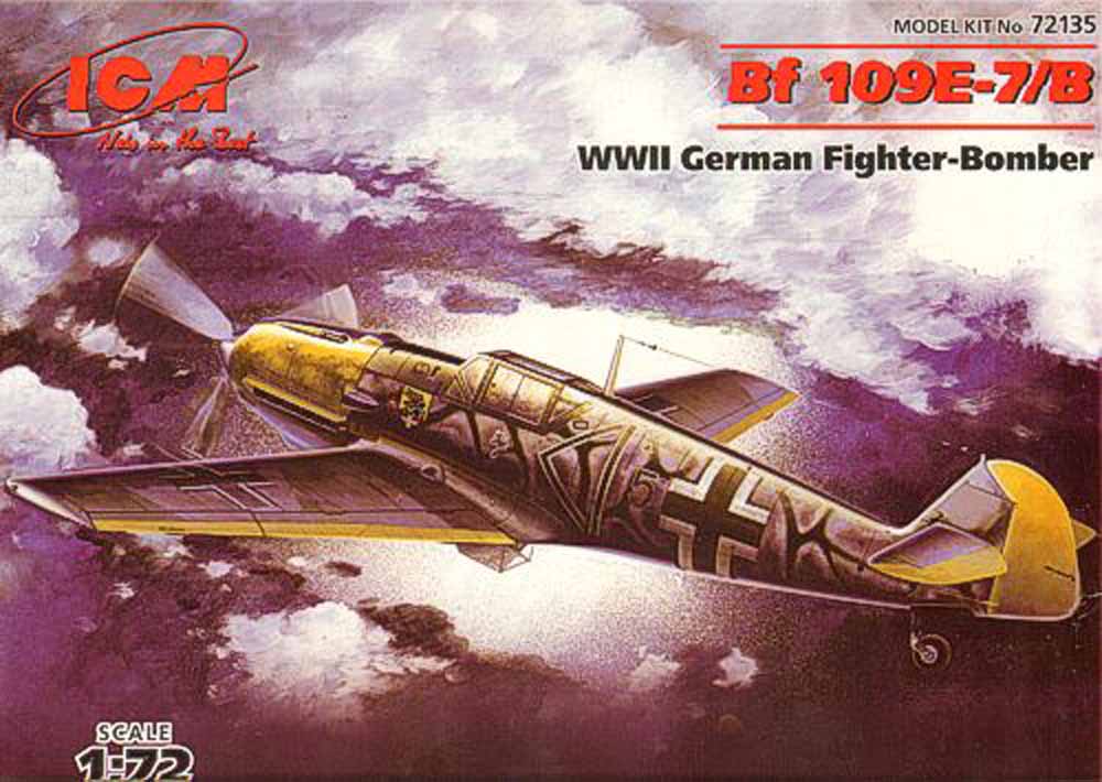 ICM 72135 Messerschmitt Bf-109E-7/B 1:72 Aircraft Model Kit