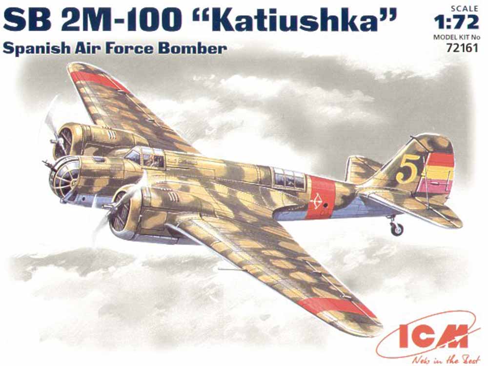 ICM 72161 Tupolev SB-2M-100 Spanish Air Force 1:72 Aircraft Model Kit