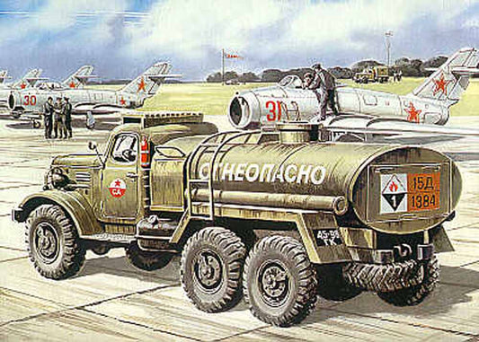 ICM 72561 Soviet Zil-157 Fuel truck 1:72 Military Vehicle Model Kit