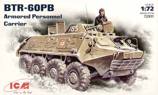 ICM 72911 Soviet BTR-60PB Armoured Carrier 1:72 Military Vehicle Model Kit
