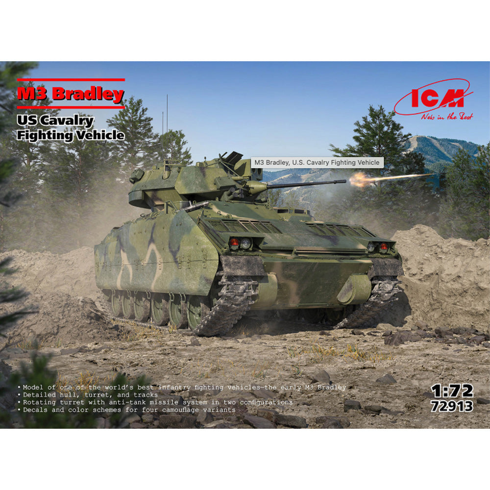 ICM 72913 M3 Bradley US Cavalry Fighting Vehicle 1:72 Model Kit