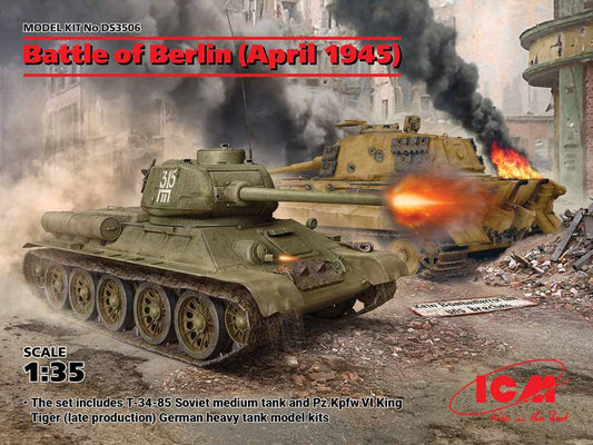 ICM DS3506 Battle of Berlin April 1945 Diorama 1:35 Military Vehicle Model Kit