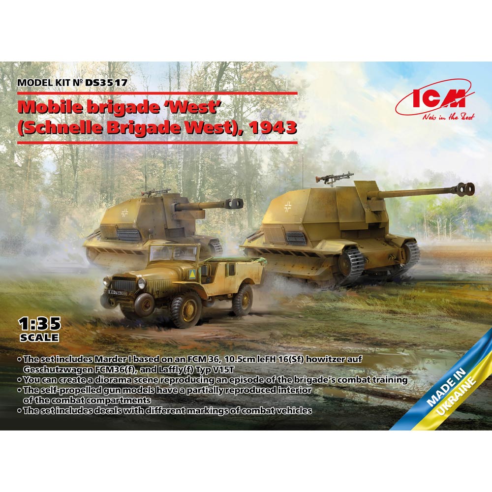 ICM DS3517 Mobile Brigade Schnelle Brigade West 1943 1:35 Diorama Set Model Kit