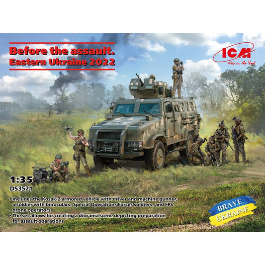 ICM DS3521 Before the Assault Eastern Ukraine 2022 1:35 Model Kit