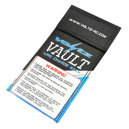 Voltz Charge Vault LiPo Sack/Bag Small 10cm X 20Cm
