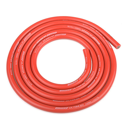 Corally Ultra V+ Silicone Wire Super Flexible Red 12AWG 1731/0.05 Strands Od4.5mm 1M