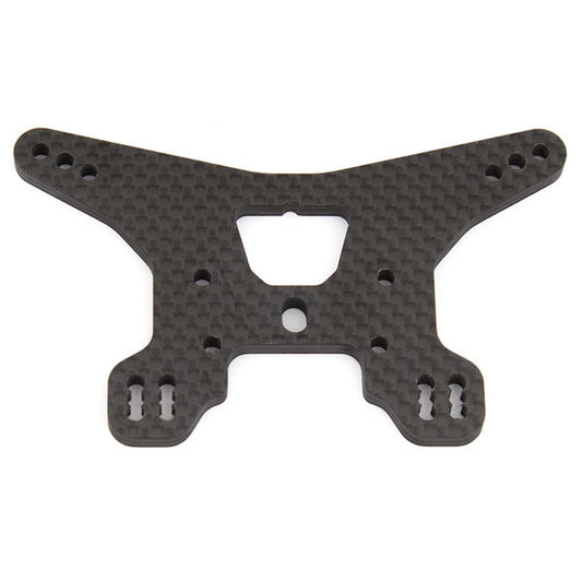 Team Associated B64 Rear Shock Tower Woven Carbon Fibre Long AS92013