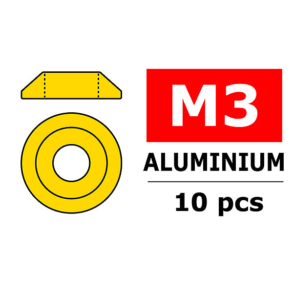 Corally Aluminium Washer for M3 Button Head Screws O C-3211-30-0