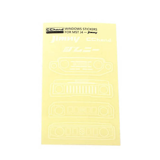 RC4WD Grille Option Window Decal Sheet for MST 4WD Off-Road Car Kit w/J4 Jimny Body (White)