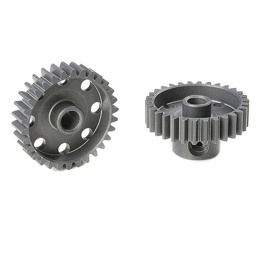 Corally 48 dp Pinion Short Hard Anodised Al7075 30 Teeth Shaft Dia. 3.17mm