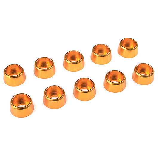 Corally Aluminium Washer for M4 Socket Head Screws Od=10mm Gold 10Pcs C-31280
