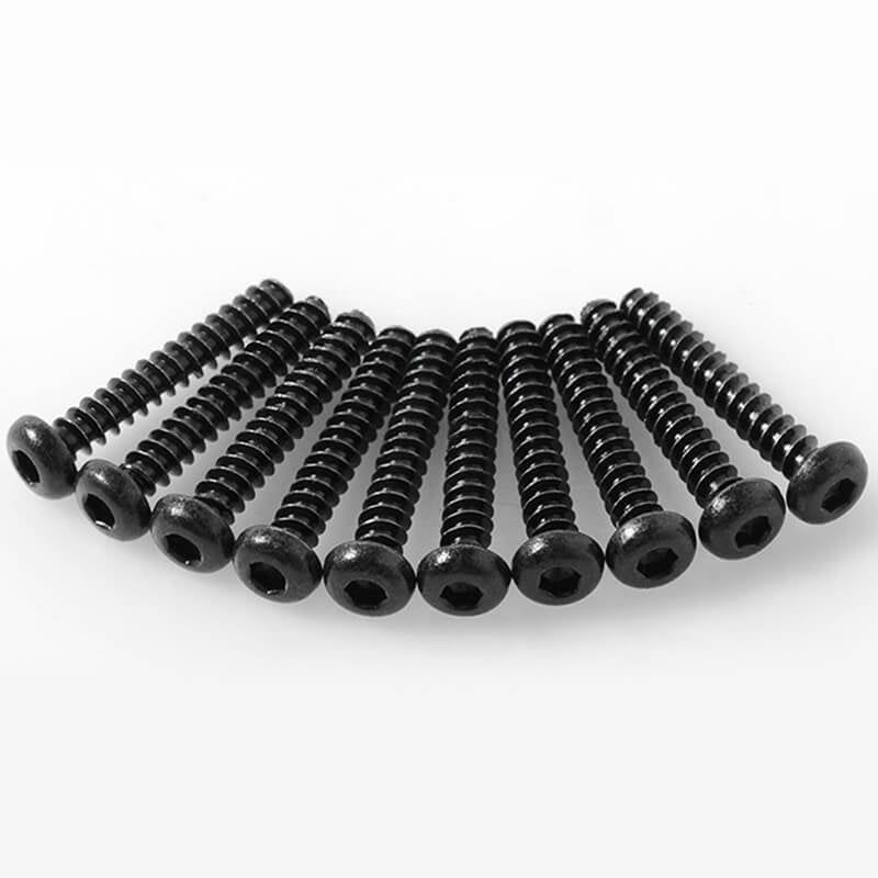 RC4WD Button Head Self Tapping Screws M3 X 18mm (Black) Z-S1693