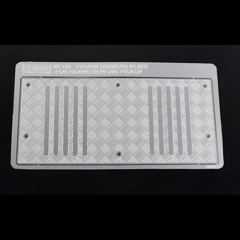 RC4WD Steel Diamond Tailgate Plate for RC4WD Gelande II 2015 Land Rover Defender D90 (Pick-Up)