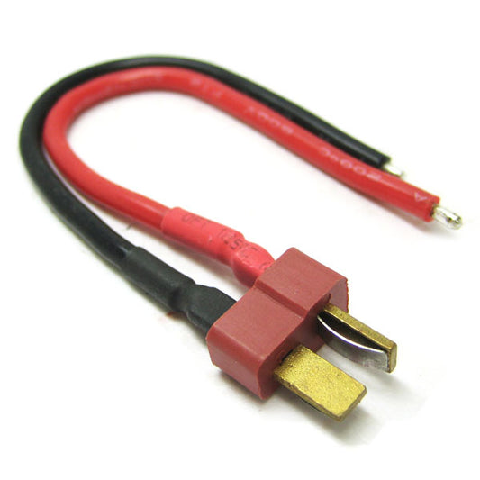 Etronix Male Deans Plug with 10cm 14AWG Silicone Wire ET0620