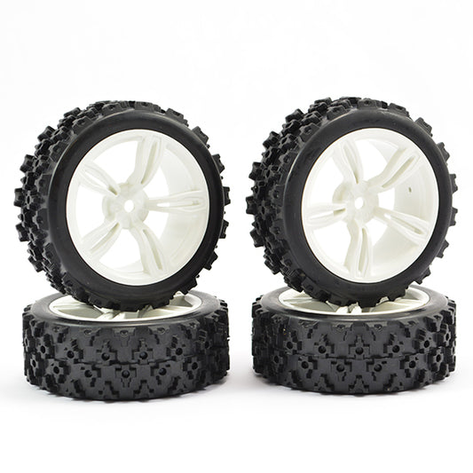 Fastrax 1:10 Touring Wheel/Rally Block 5-Spoke White (4) FAST0074W