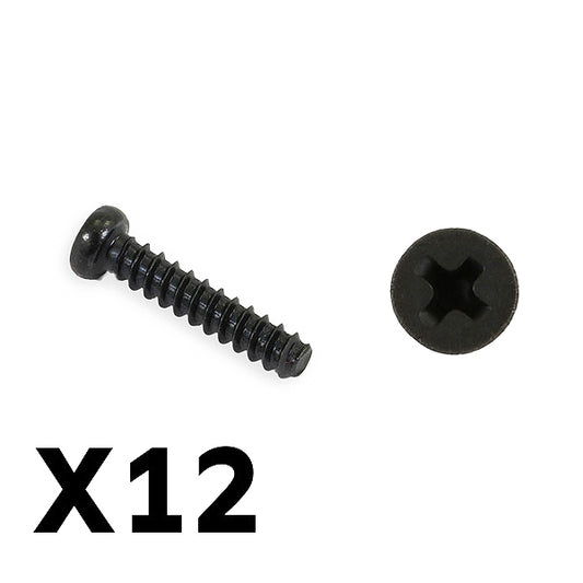 FTX Tracer Pan Head Self Tapping Screws Pbho2.6*12mm FTX9754