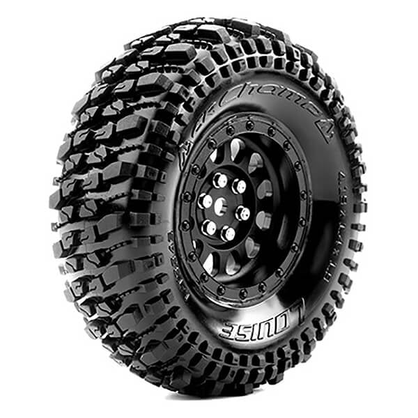 Louise RC Cr-Champ 1:10 Super Soft Black Hex 12mm L-T3345VB