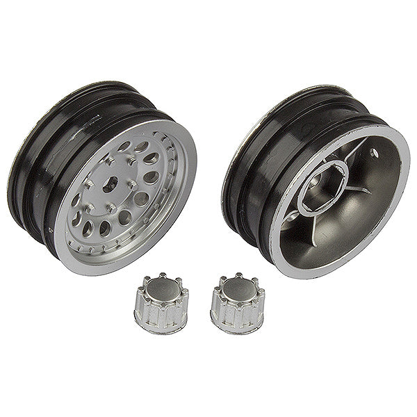 Associated CR12 Wheel Set Satin Silver AS41053
