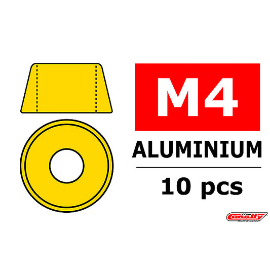 Corally Aluminium Washer for M4 Socket Head Screws O C-3214-40-0