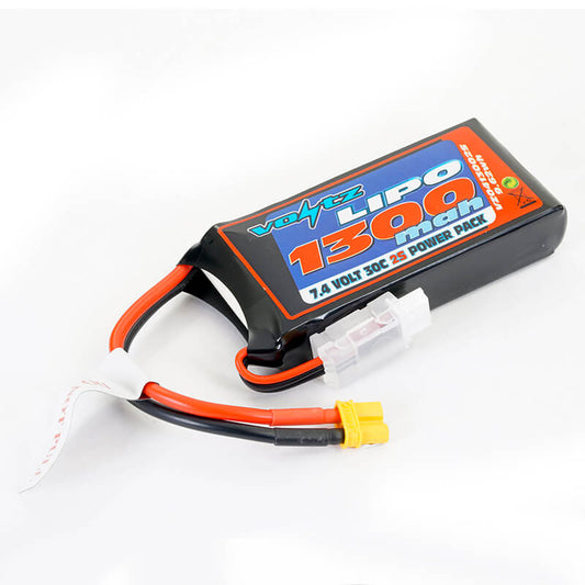 Voltz 1300mAh 2S 7.4V 30C LiPo Battery (Deans Connector)
