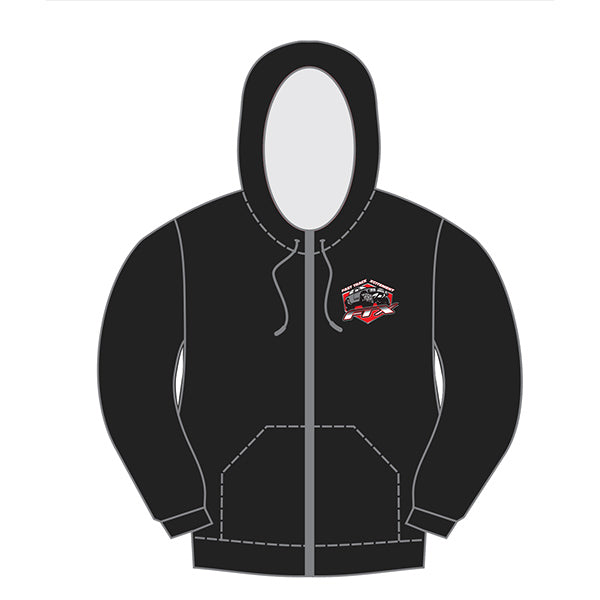 FTX Badge Logo Brand Zipped Hoodie Black - Xx Large FTX0003XXL