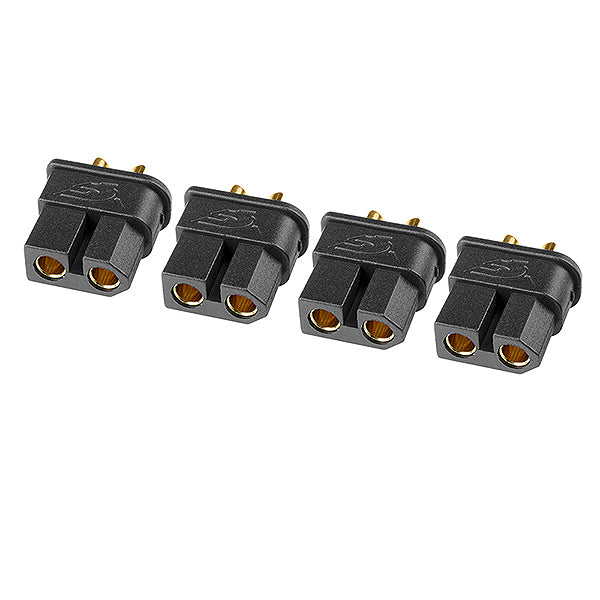 Corally TC Pro Connector 3.5mm Gold Plated Connectors Reverse Polarity Protection - Male 4Pcs