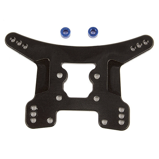 Team Associated Reflex 14B/14T Rear Shock Tower Black Alum. AS21560