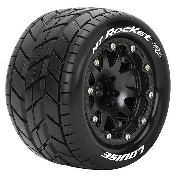 Louise RC MT-Rocket 1:10 Soft Bead-Lock/1/2 Offset Hex 12mm Black L-T3307SBH