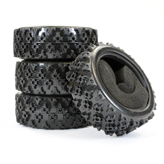 Fastrax Rally Block Tyre Set (4) with Foam Inserts FAST372