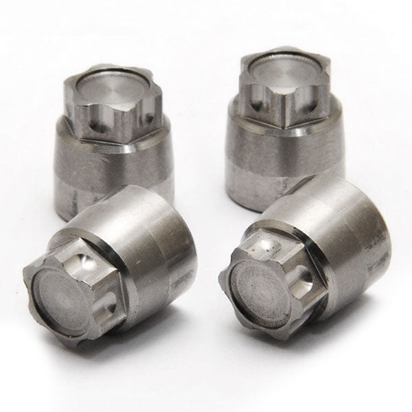 HoBao Dc-1 CNC Aluminium Flanged Wheel Nuts 4mm (4) H230119